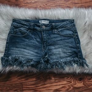 Kancan Denim Frayed Cutoffs
